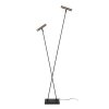 Lampa podłogowa stojąca srebrna tuba podwójna regulowana metalowa minimalistyczna nowoczesna DUARTE 03751/02/15 LUCIDE